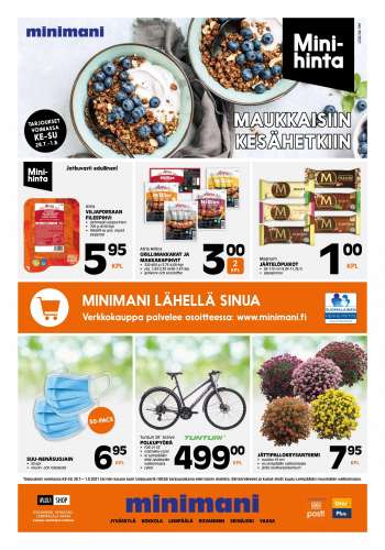 Minimani tarjoukset  - 28.07.2021 - 01.08.2021.