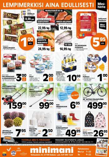 Minimani tarjoukset  - 28.07.2021 - 01.08.2021.