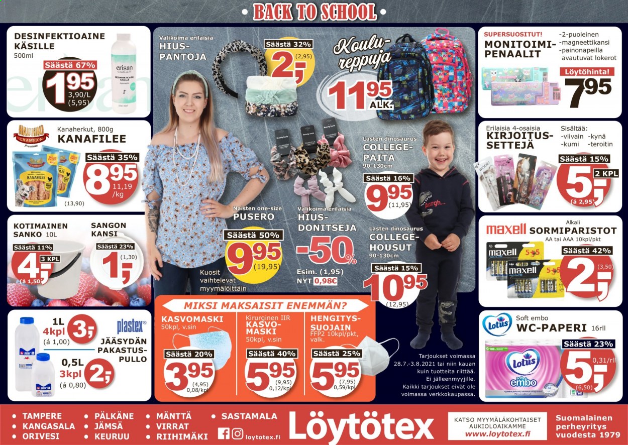 Löytötex tarjoukset - 28.07.2021 - 03.08.2021. Sivu 1