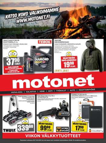 Motonet tarjoukset  - 28.07.2021 - 08.08.2021.