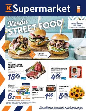 K-Supermarket tarjoukset  - 29.07.2021 - 01.08.2021.