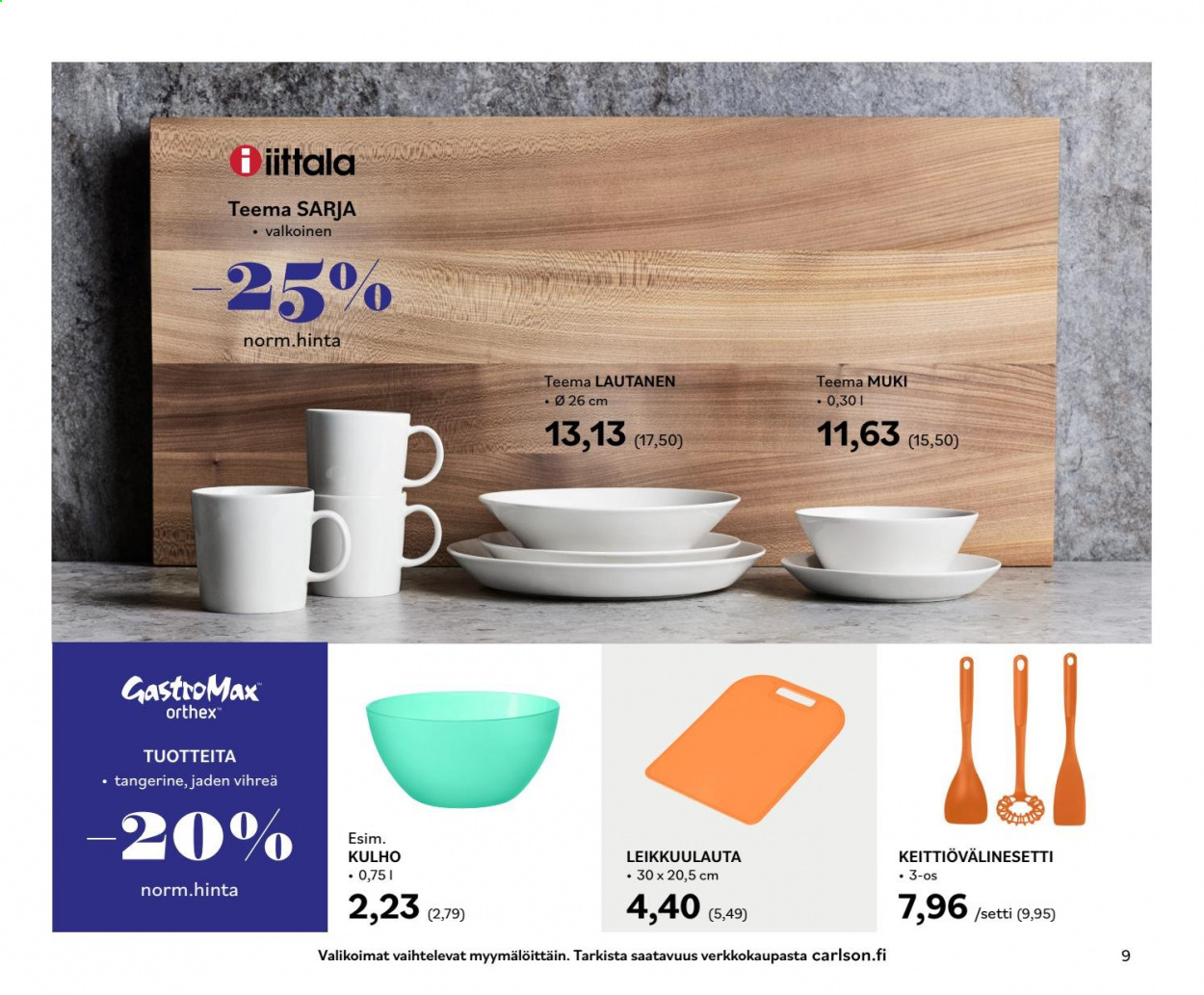 Carlson tarjoukset. Sivu 9