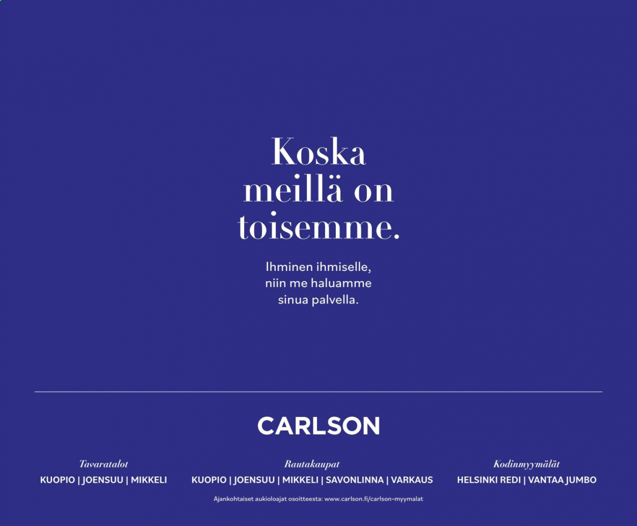 Carlson tarjoukset. Sivu 18