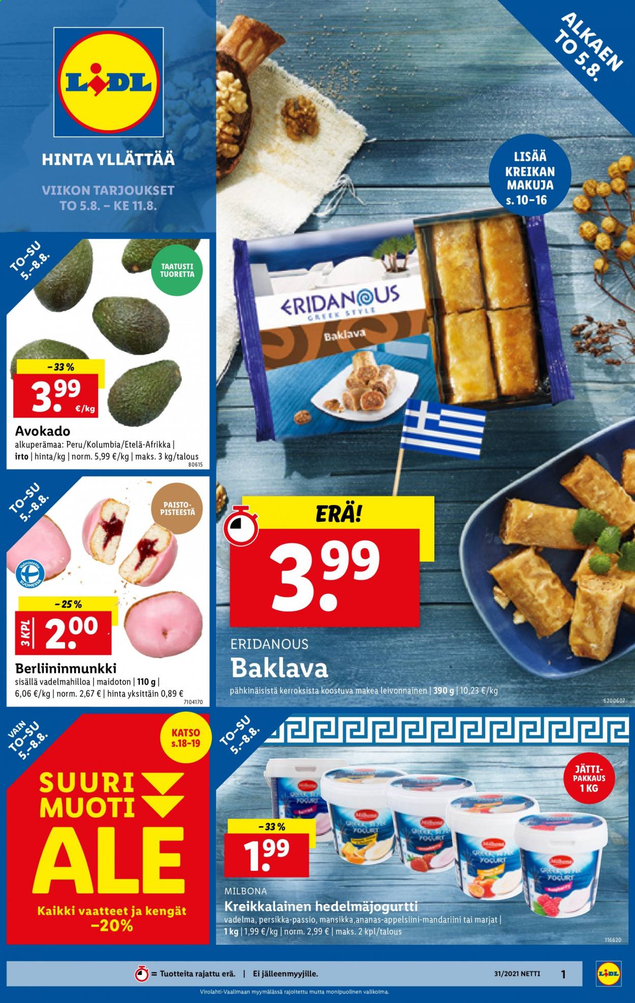 Lidl tarjoukset - 05.08.2021 - 11.08.2021. Sivu 1