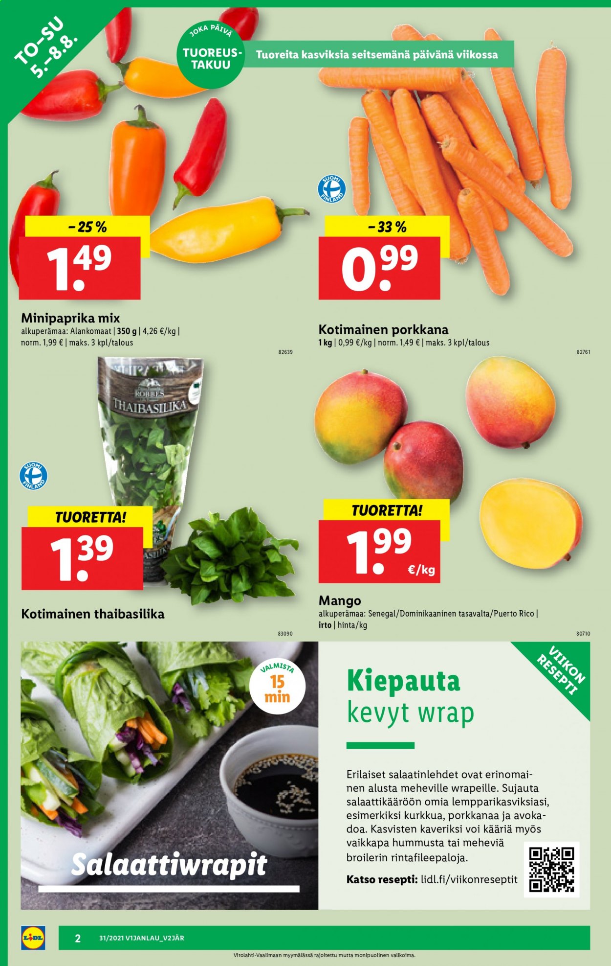 Lidl tarjoukset - 05.08.2021 - 11.08.2021. Sivu 2