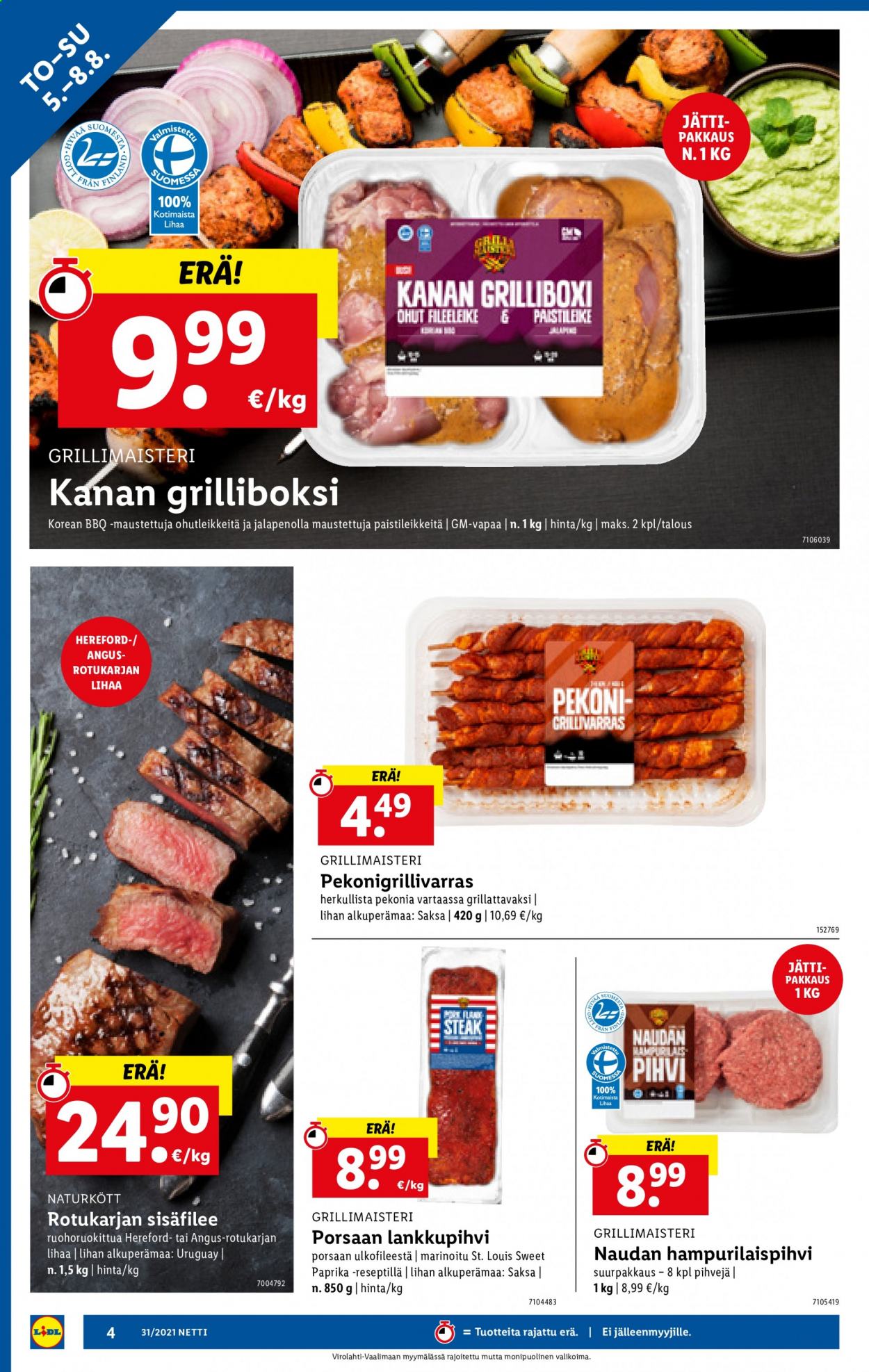 Lidl tarjoukset - 05.08.2021 - 11.08.2021. Sivu 4