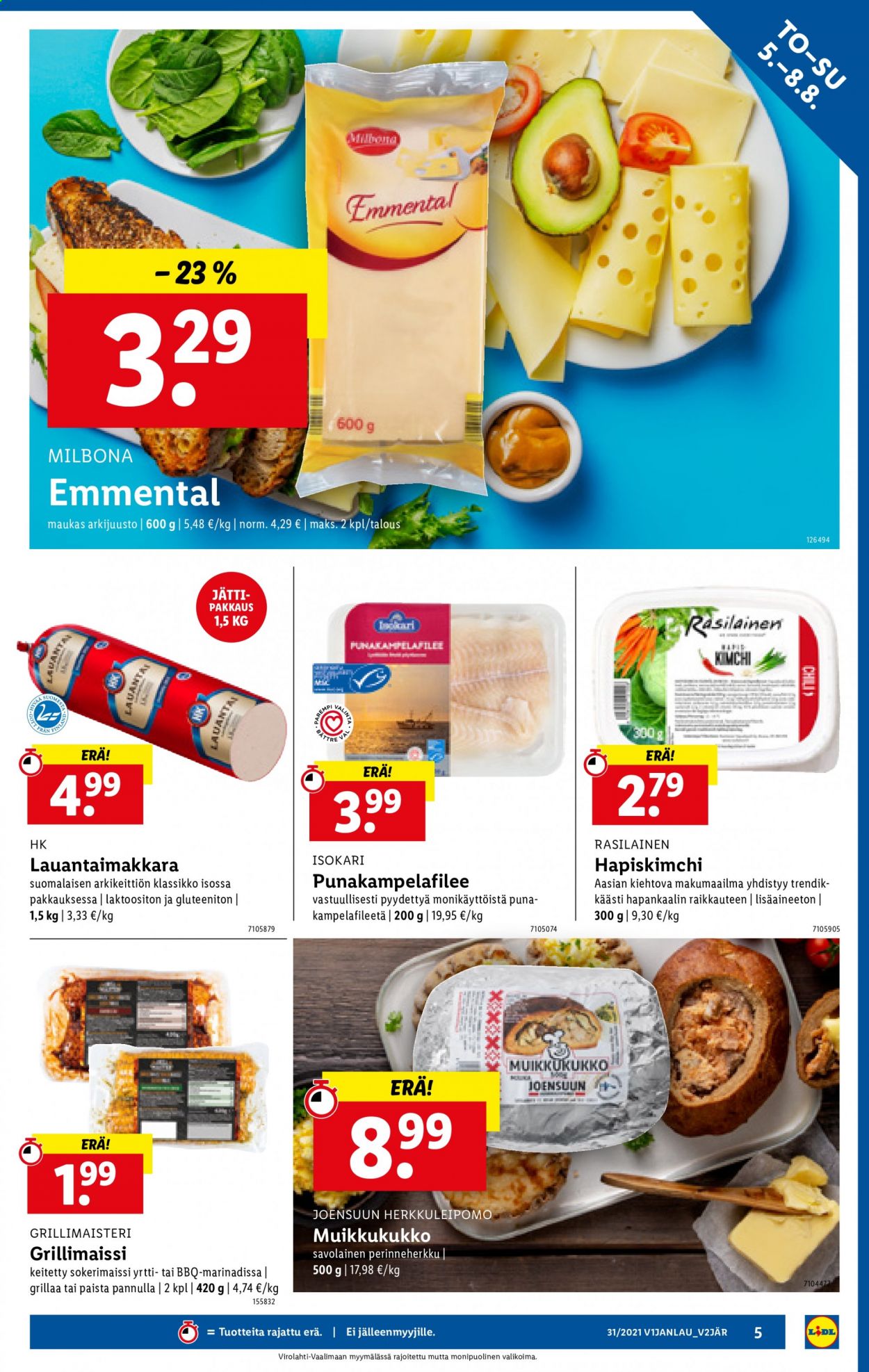 Lidl tarjoukset - 05.08.2021 - 11.08.2021. Sivu 5