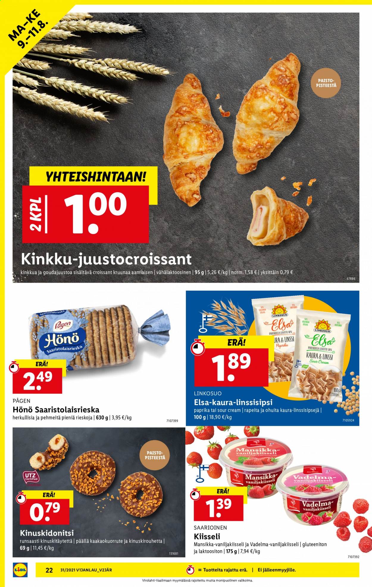 Lidl tarjoukset - 05.08.2021 - 11.08.2021. Sivu 22