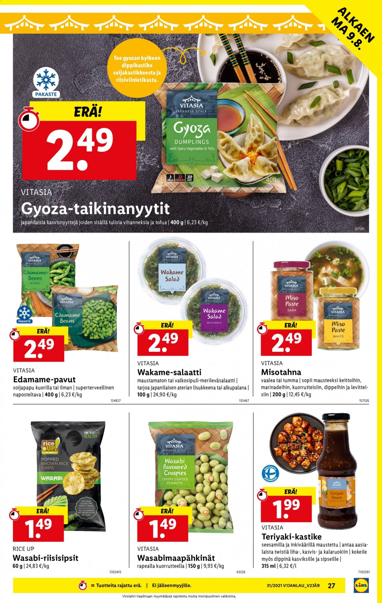 Lidl tarjoukset - 05.08.2021 - 11.08.2021. Sivu 27