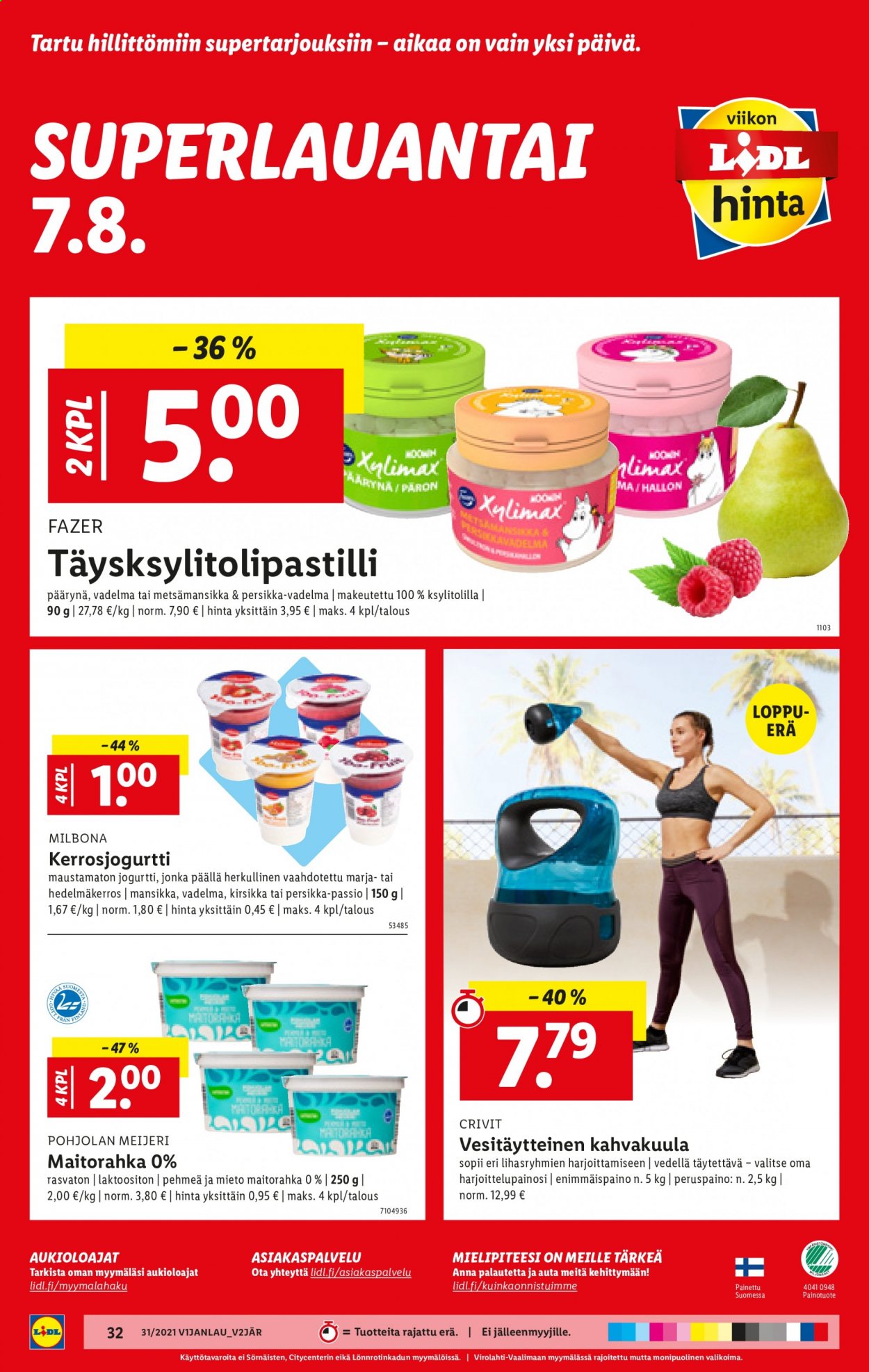 Lidl tarjoukset - 05.08.2021 - 11.08.2021. Sivu 32