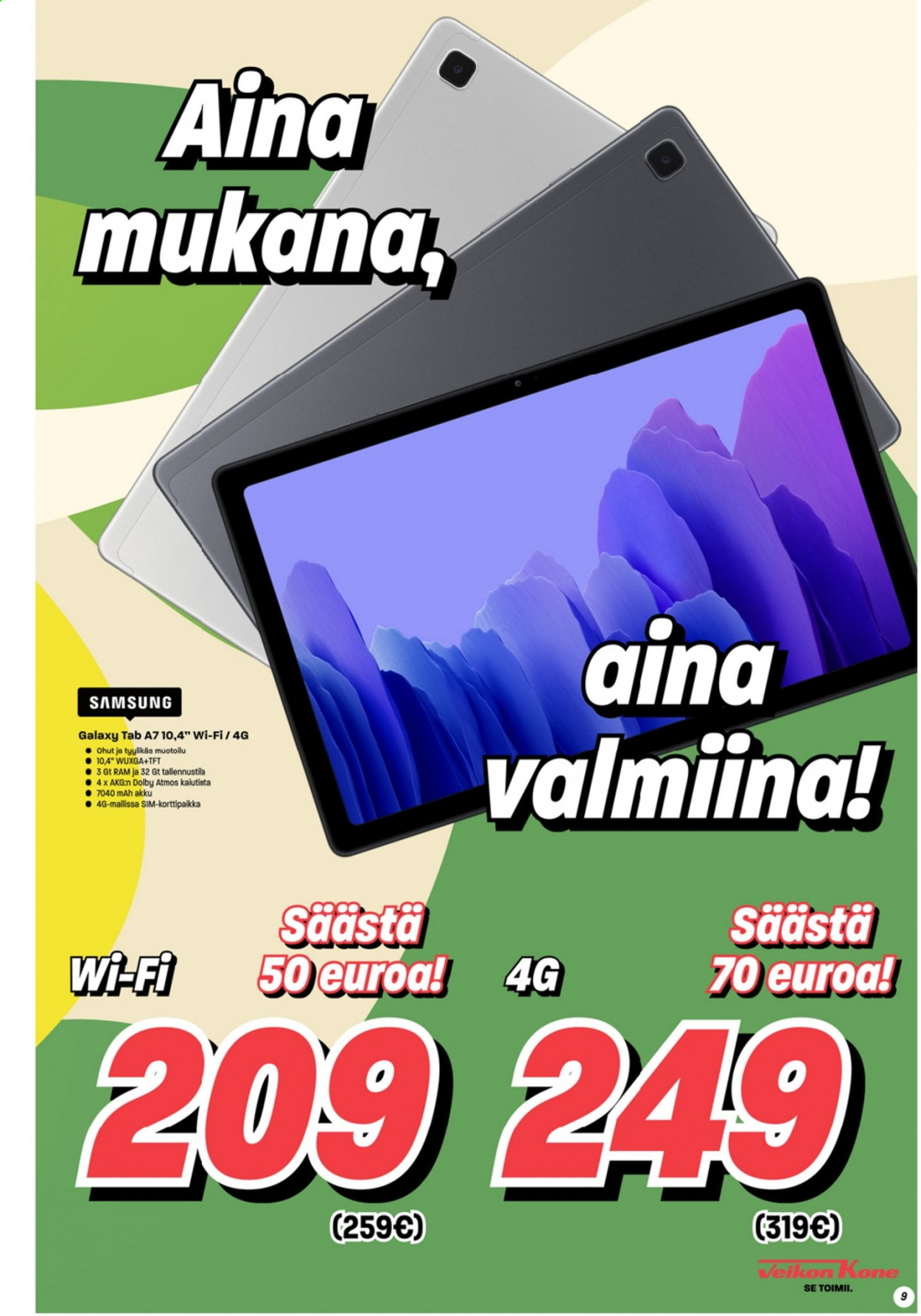 Veikon Kone tarjoukset - 02.08.2021 - 08.08.2021. Sivu 9