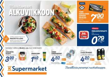 K-Supermarket tarjoukset  - 02.08.2021 - 04.08.2021.
