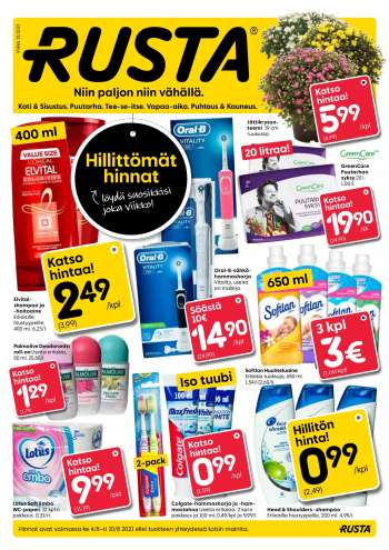 Rusta tarjoukset  - 04.08.2021 - 10.08.2021.
