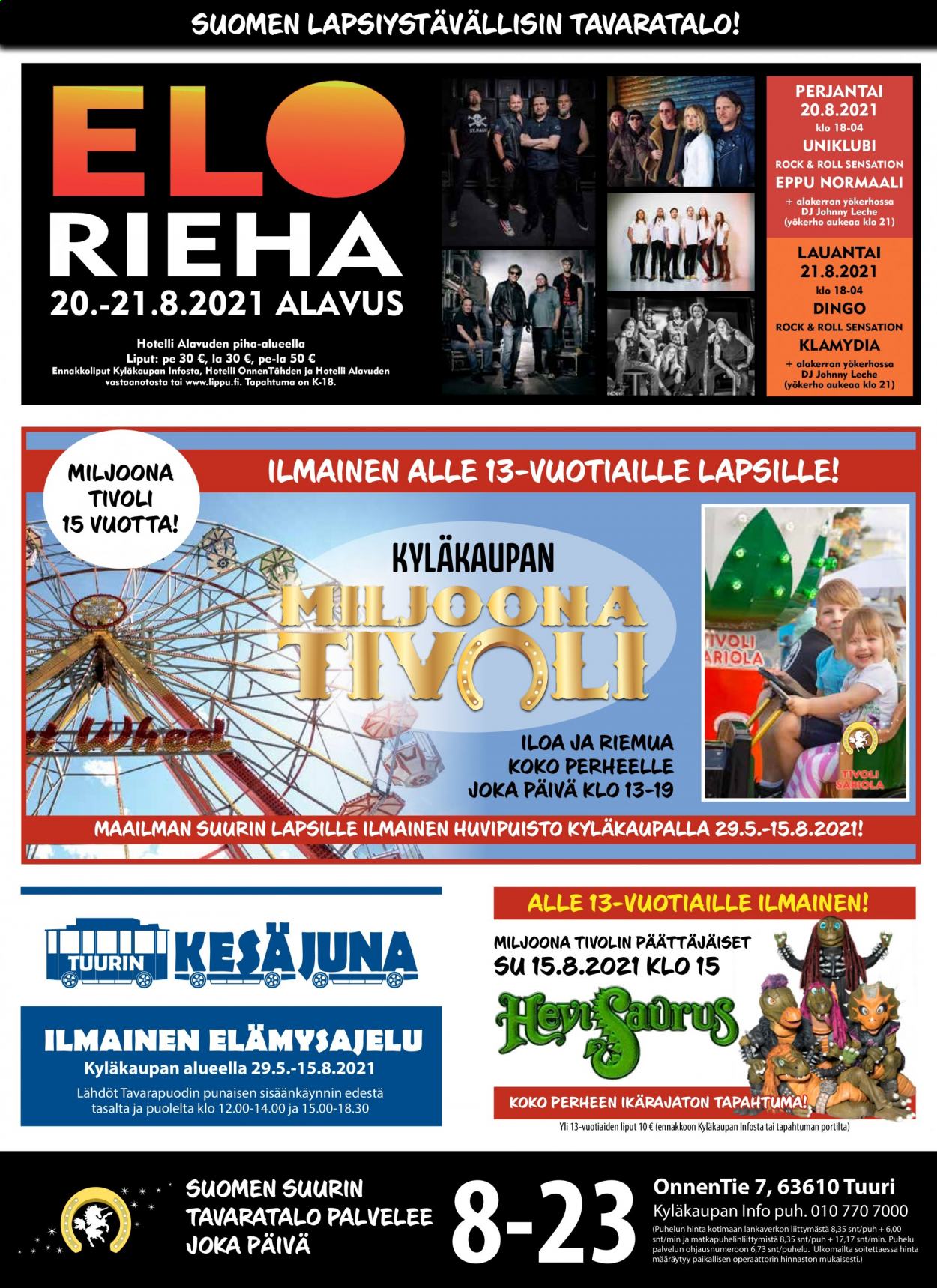 Tuuri tarjoukset - 05.08.2021 - 11.08.2021. Sivu 1