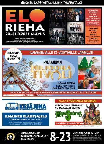Tuuri tarjoukset  - 05.08.2021 - 11.08.2021.