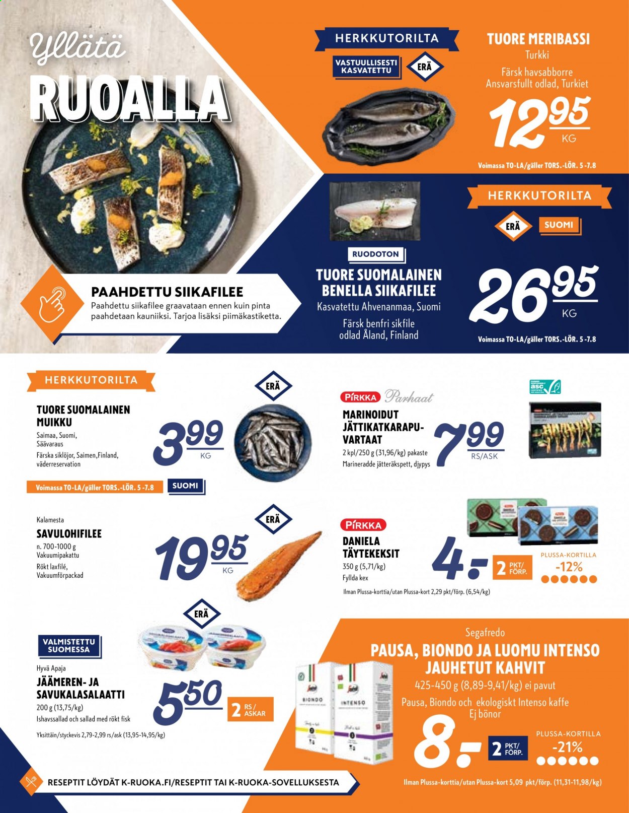 K-Supermarket tarjoukset - 05.08.2021 - 08.08.2021. Sivu 4