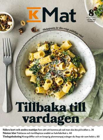 K-Supermarket tarjoukset  - 04.08.2021 - 31.08.2021.