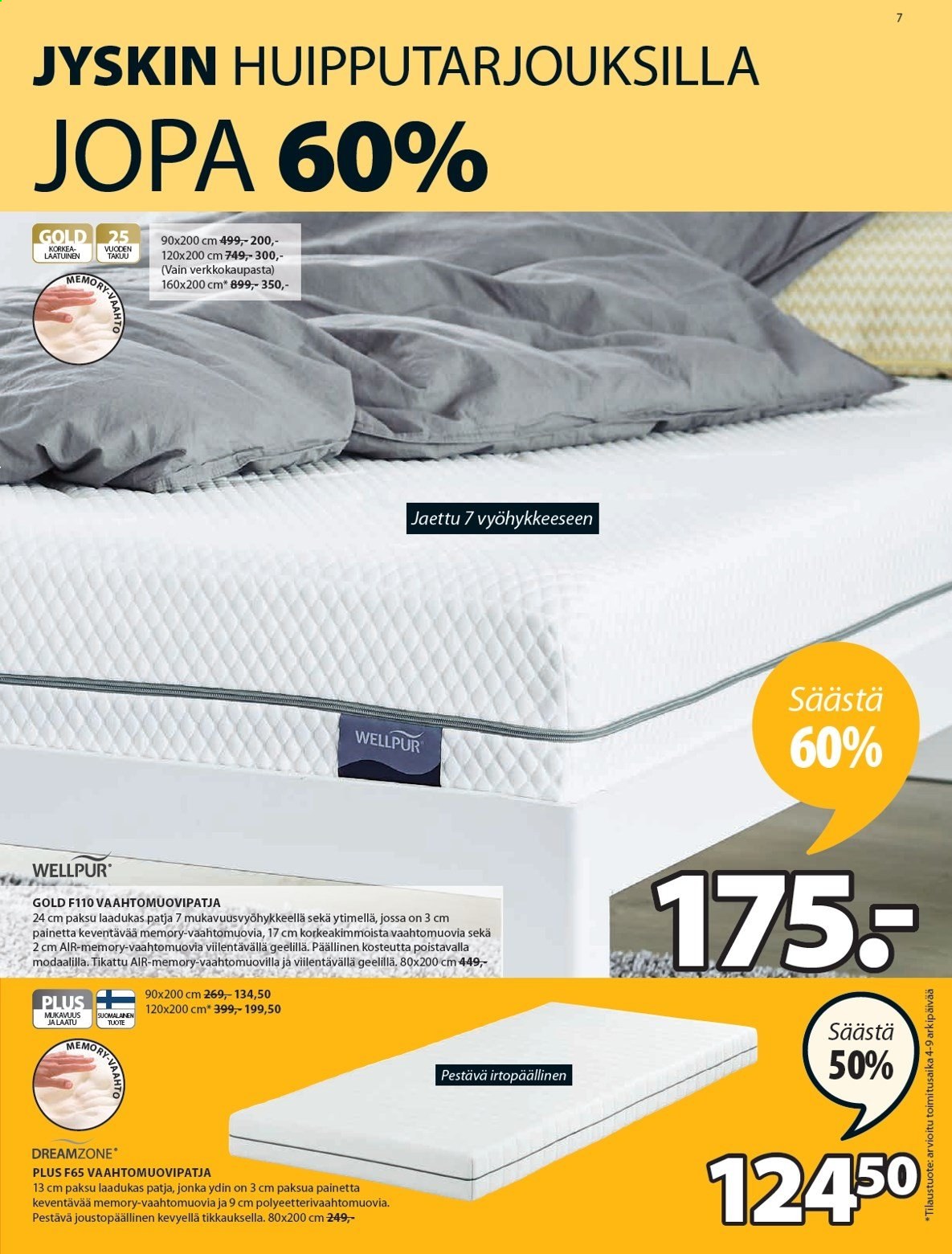JYSK tarjoukset - 09.08.2021 - 22.08.2021. Sivu 7