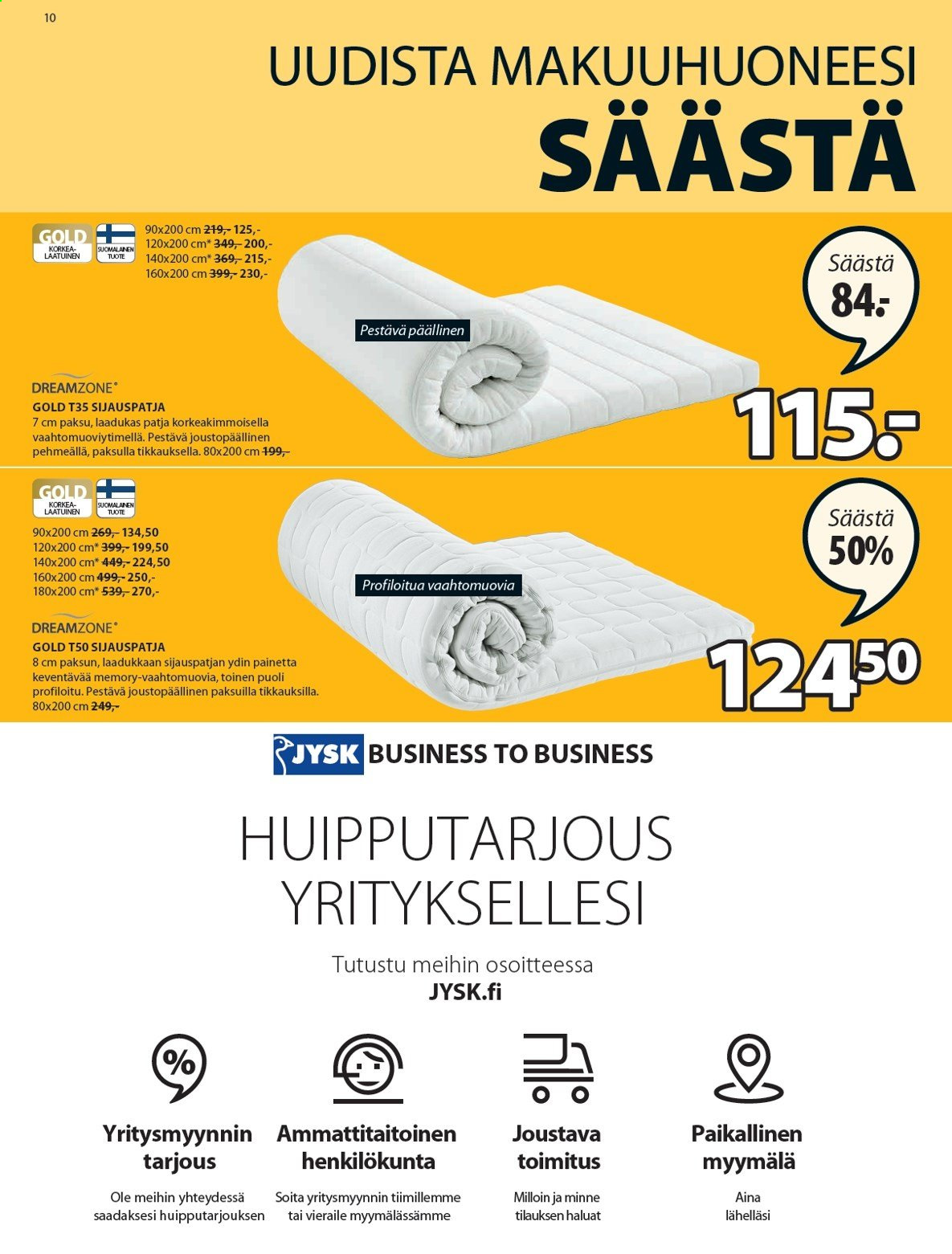 JYSK tarjoukset - 09.08.2021 - 22.08.2021. Sivu 10