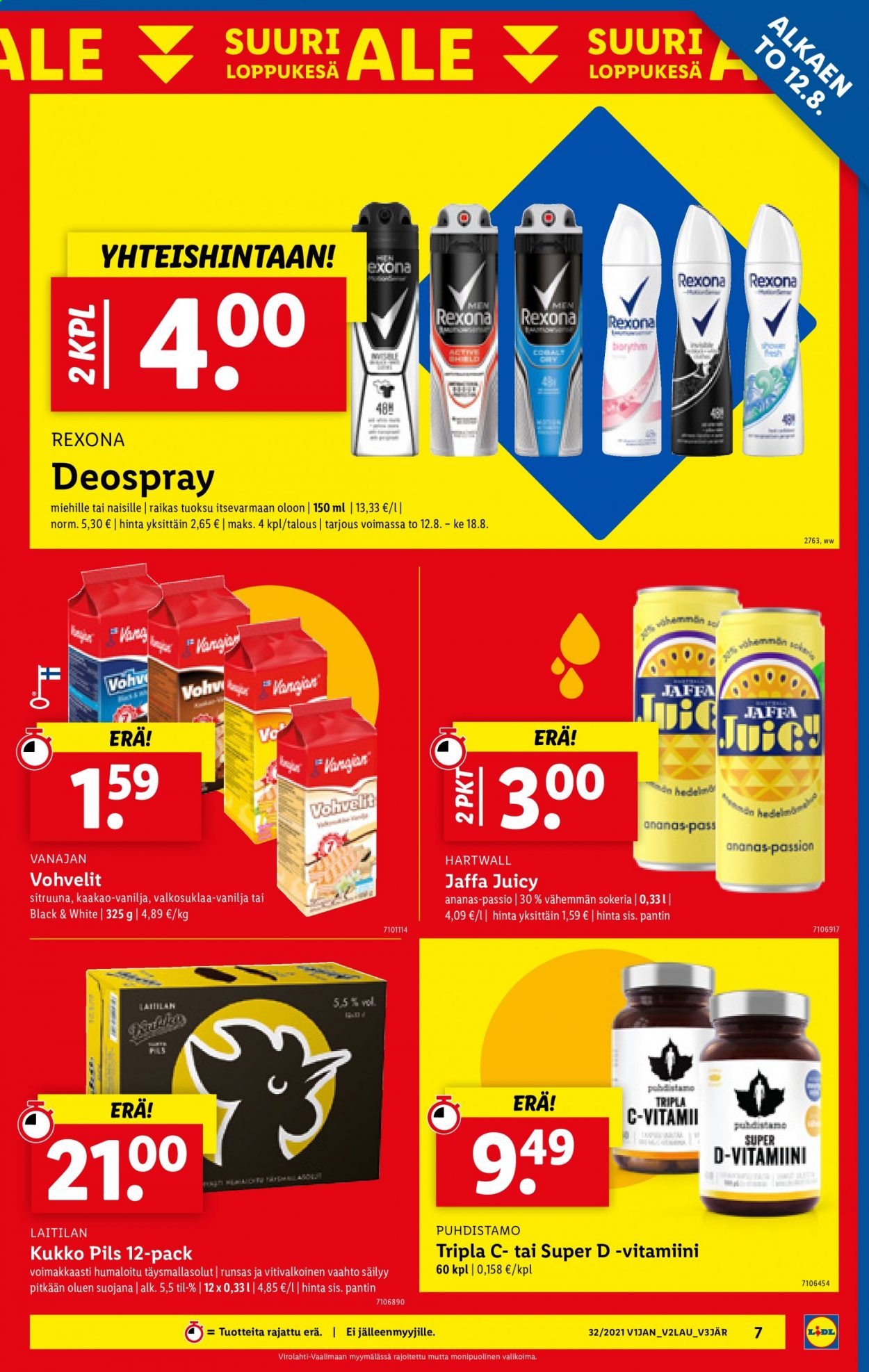 Lidl tarjoukset - 12.08.2021 - 18.08.2021. Sivu 7