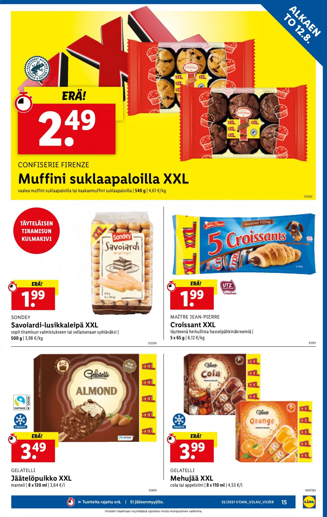 Lidl tarjoukset - 12.08.2021 - 18.08.2021. Sivu 15