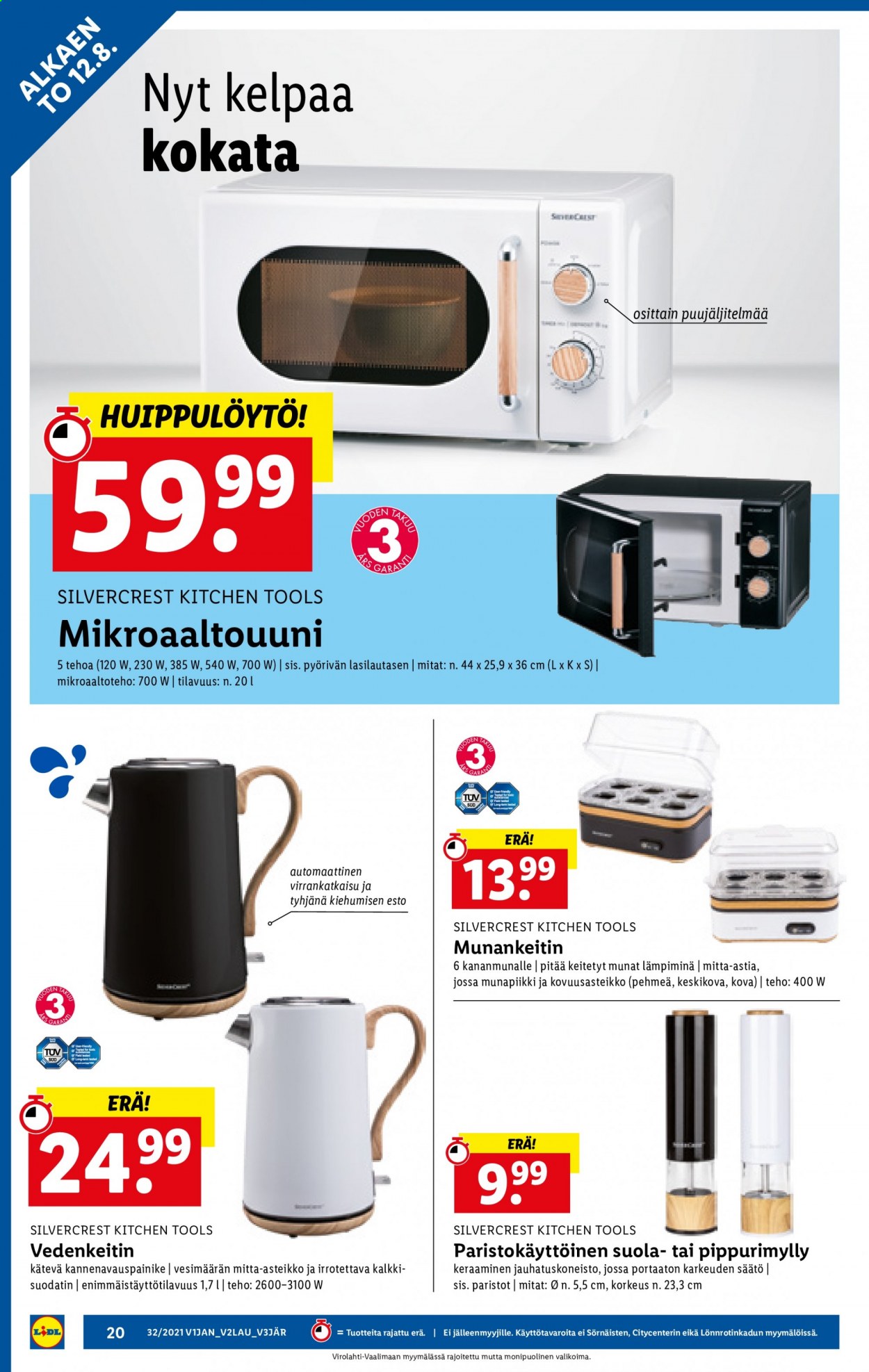 Lidl tarjoukset - 12.08.2021 - 18.08.2021. Sivu 20
