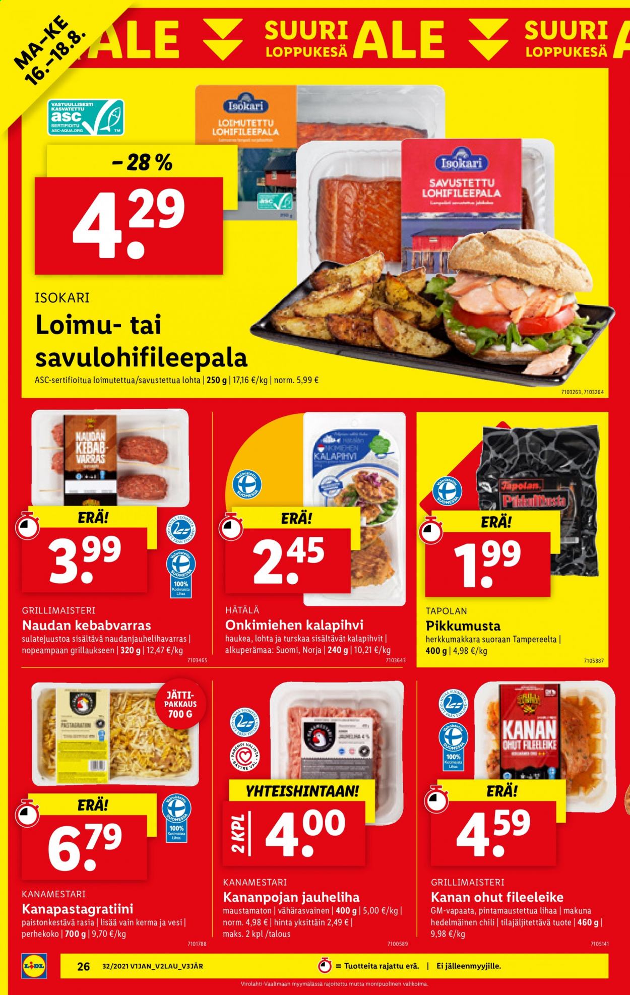Lidl tarjoukset - 12.08.2021 - 18.08.2021. Sivu 26
