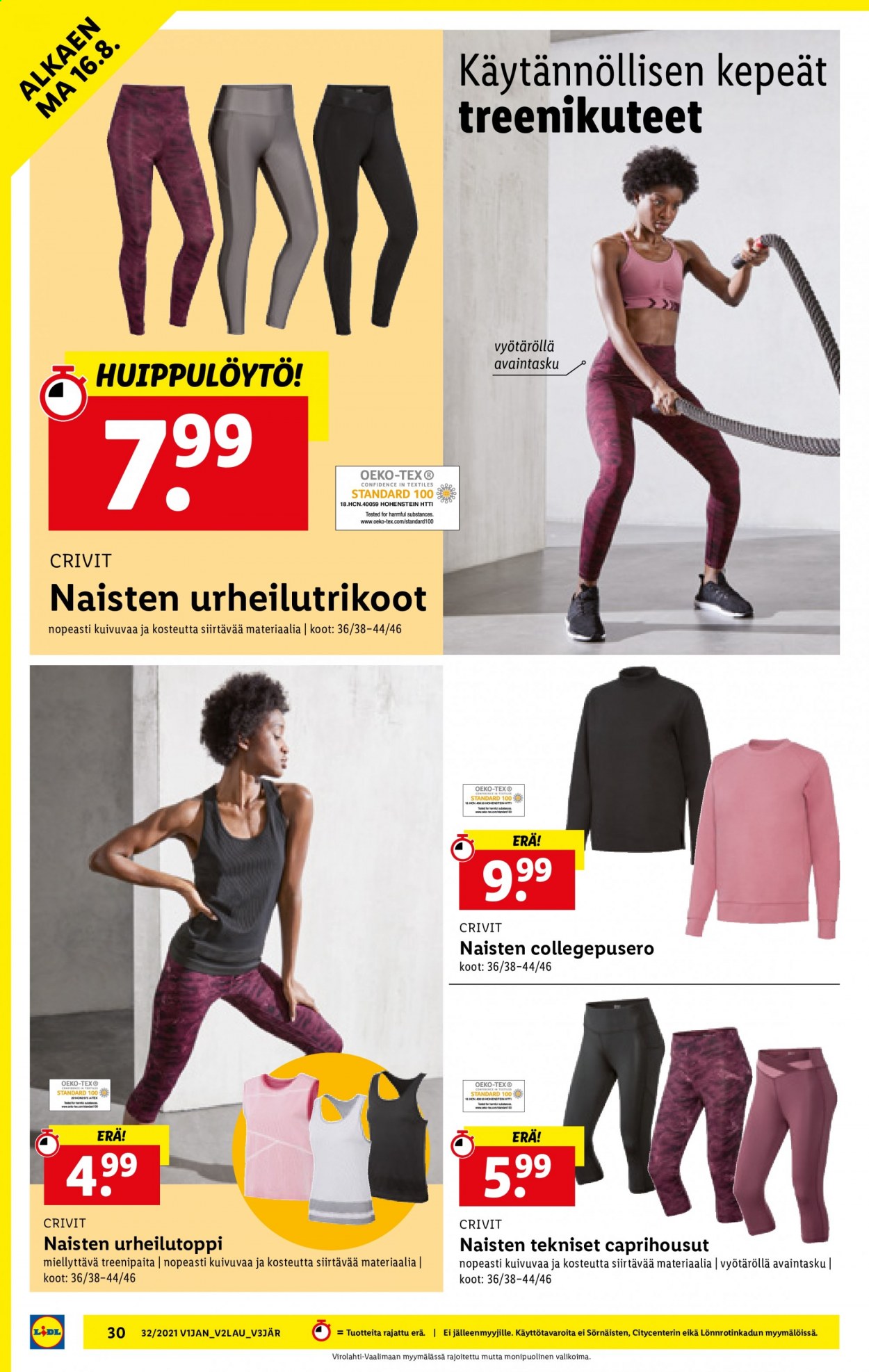 Lidl tarjoukset - 12.08.2021 - 18.08.2021. Sivu 30