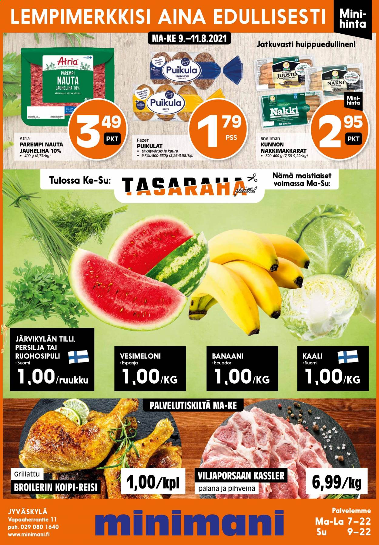 Minimani tarjoukset - 09.08.2021 - 11.08.2021. Sivu 1