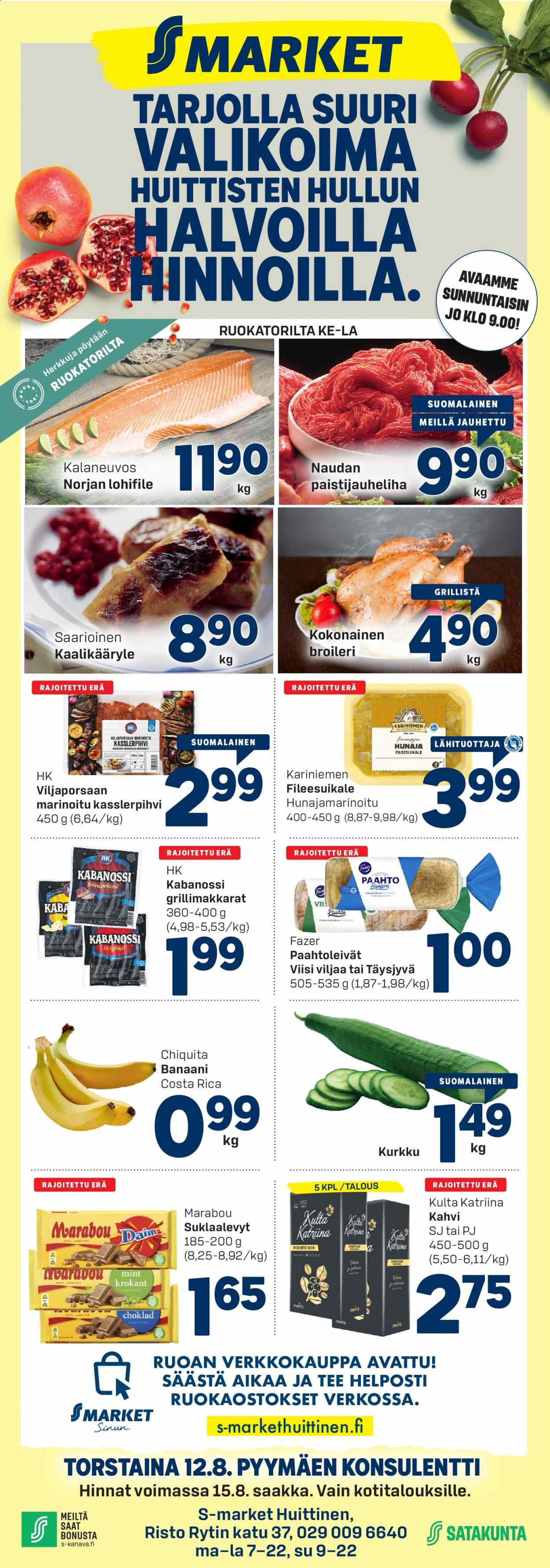 S-market tarjoukset - 10.08.2021 - 15.08.2021. Sivu 1