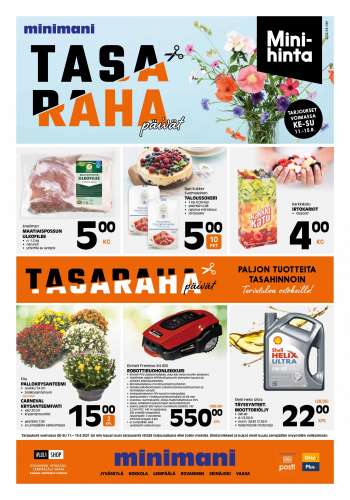 Minimani tarjoukset  - 11.08.2021 - 15.08.2021.
