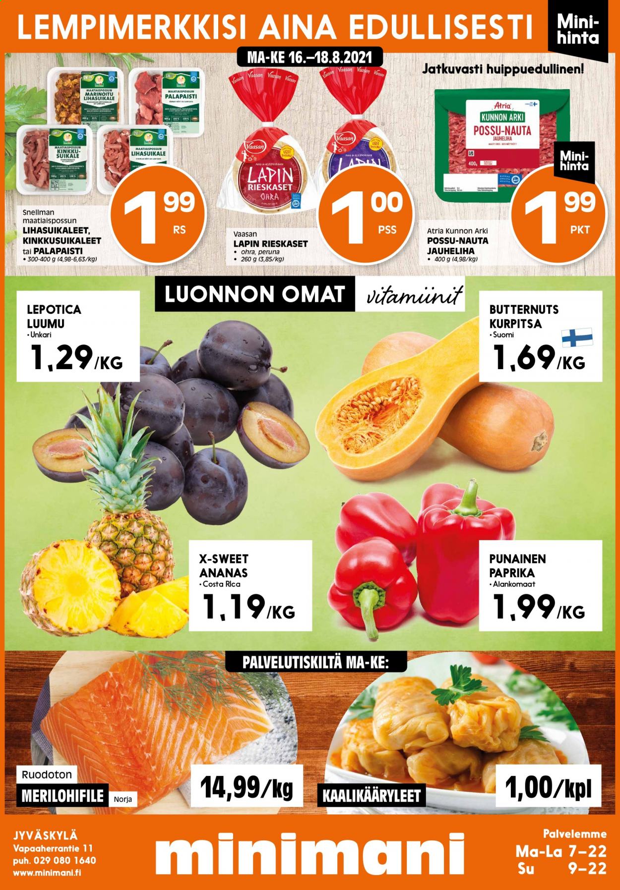 Minimani tarjoukset - 16.08.2021 - 18.08.2021. Sivu 1