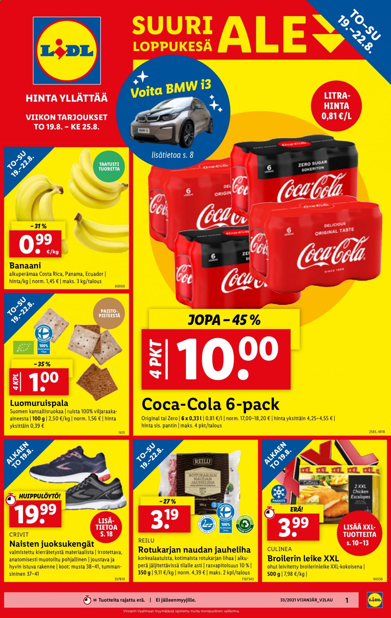 Lidl tarjoukset - 19.08.2021 - 25.08.2021. Sivu 1