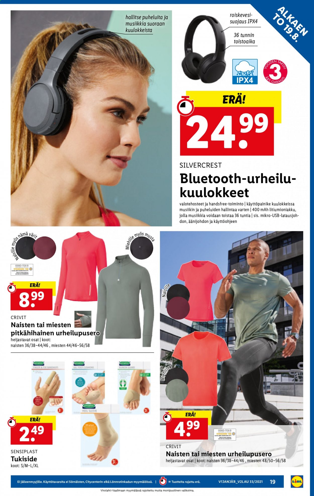 Lidl tarjoukset - 19.08.2021 - 25.08.2021. Sivu 19