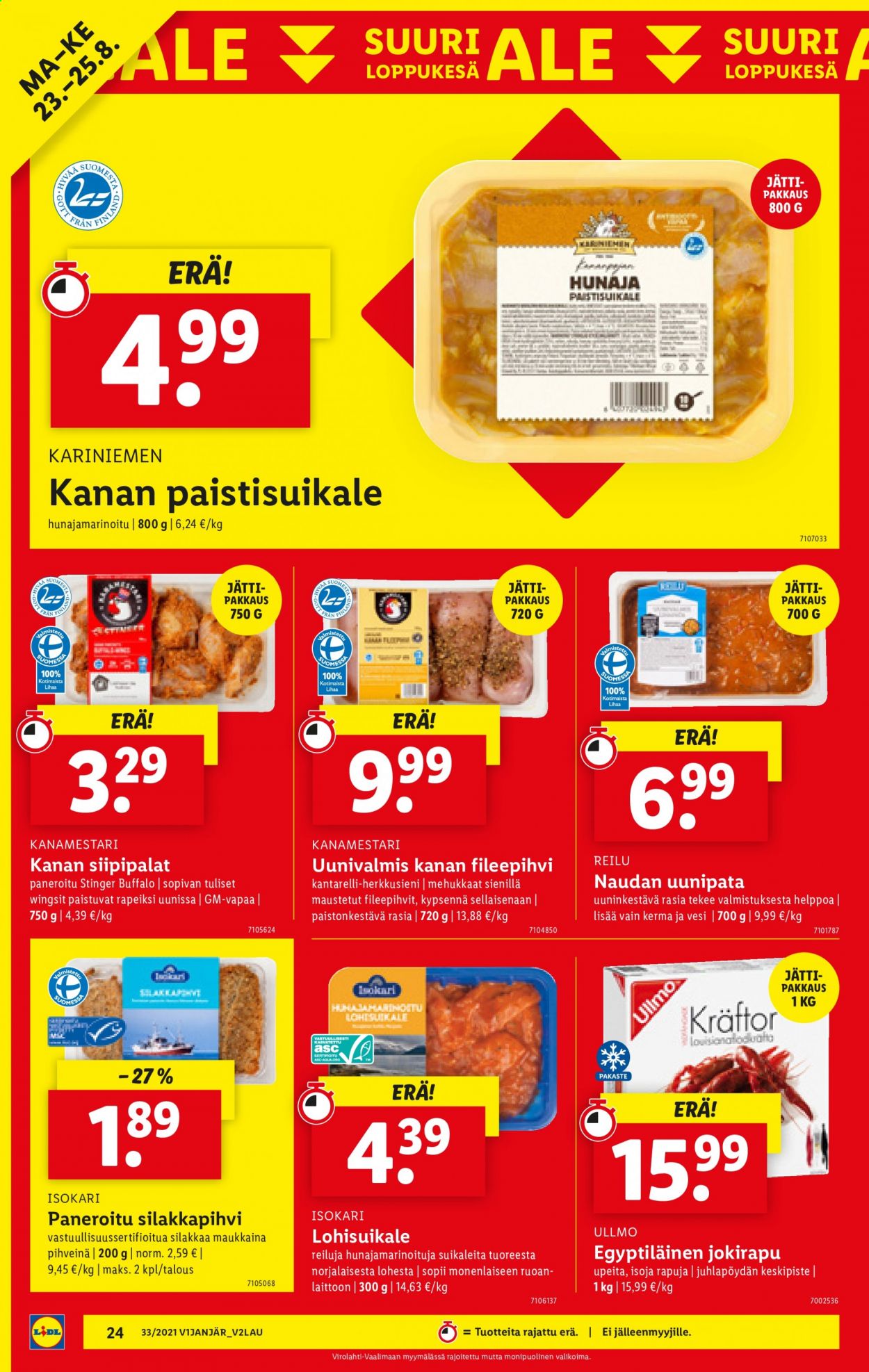 Lidl tarjoukset - 19.08.2021 - 25.08.2021. Sivu 24
