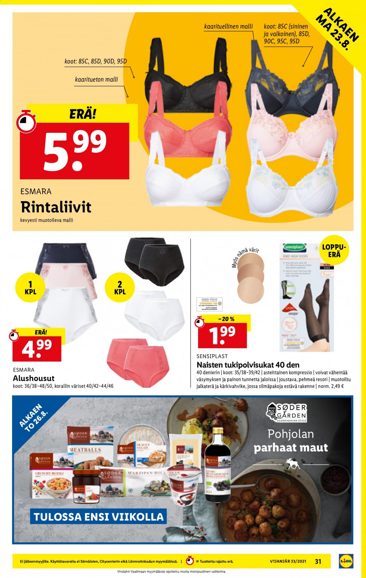 Lidl tarjoukset - 19.08.2021 - 25.08.2021. Sivu 31