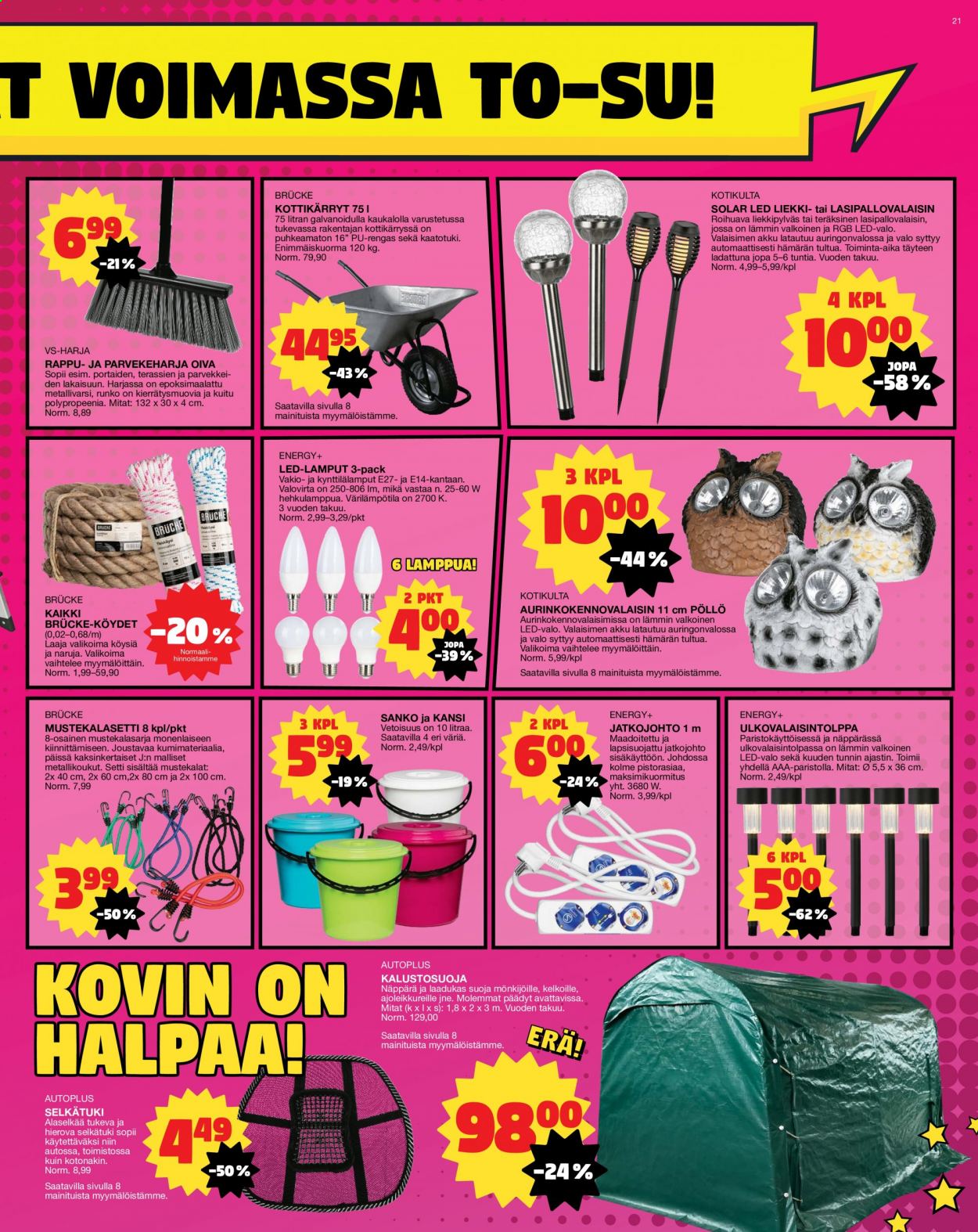 Tokmanni tarjoukset - 16.08.2021 - 22.08.2021. Sivu 21