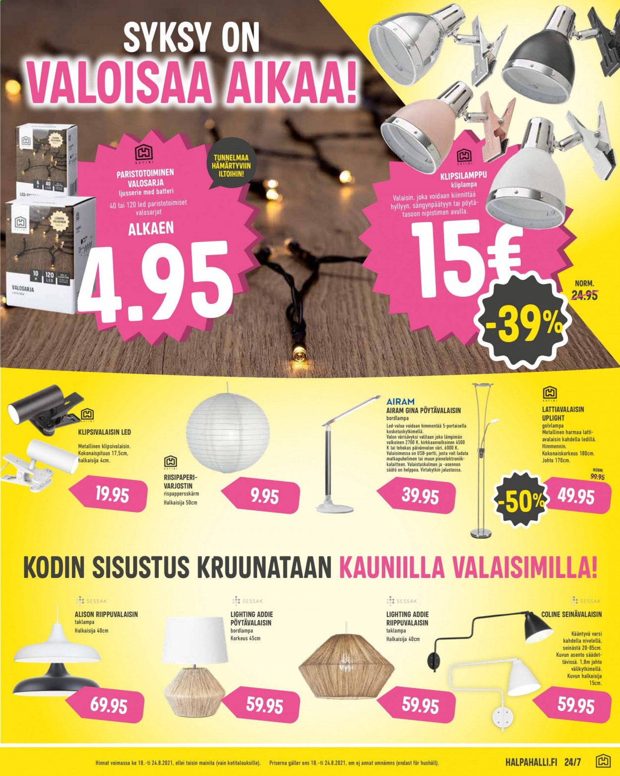 HalpaHalli tarjoukset - 18.08.2021 - 24.08.2021. Sivu 5