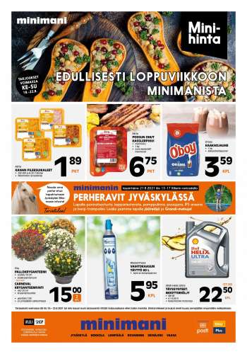 Minimani tarjoukset  - 18.08.2021 - 22.08.2021.
