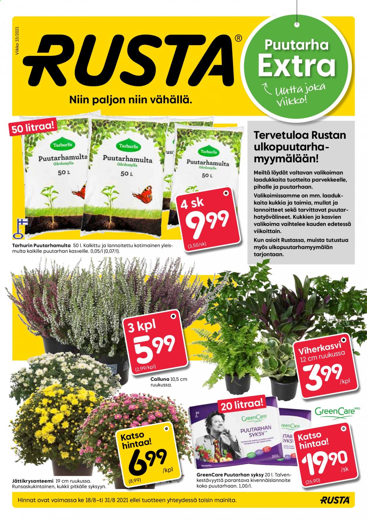 Rusta tarjoukset - 18.08.2021 - 31.08.2021. Sivu 1