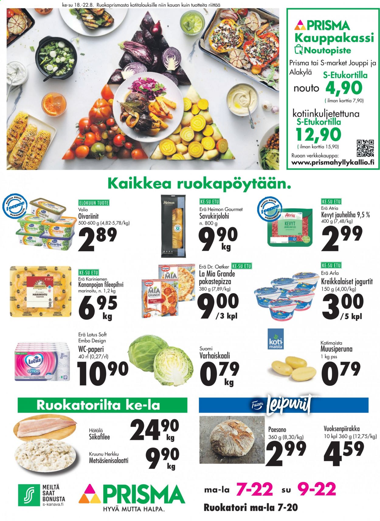 Prisma tarjoukset - 18.08.2021 - 22.08.2021. Sivu 1