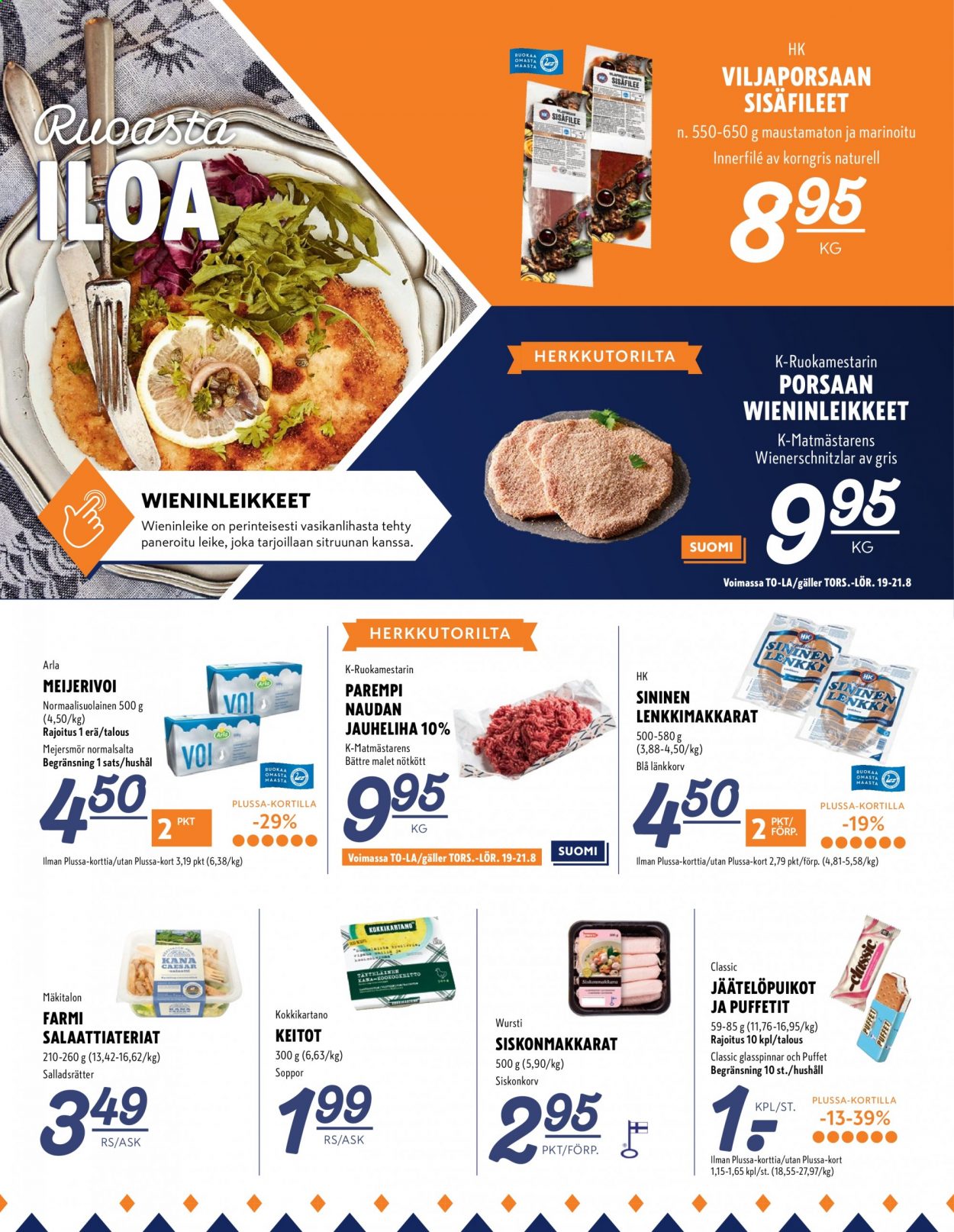 K-Supermarket tarjoukset - 19.08.2021 - 22.08.2021. Sivu 4