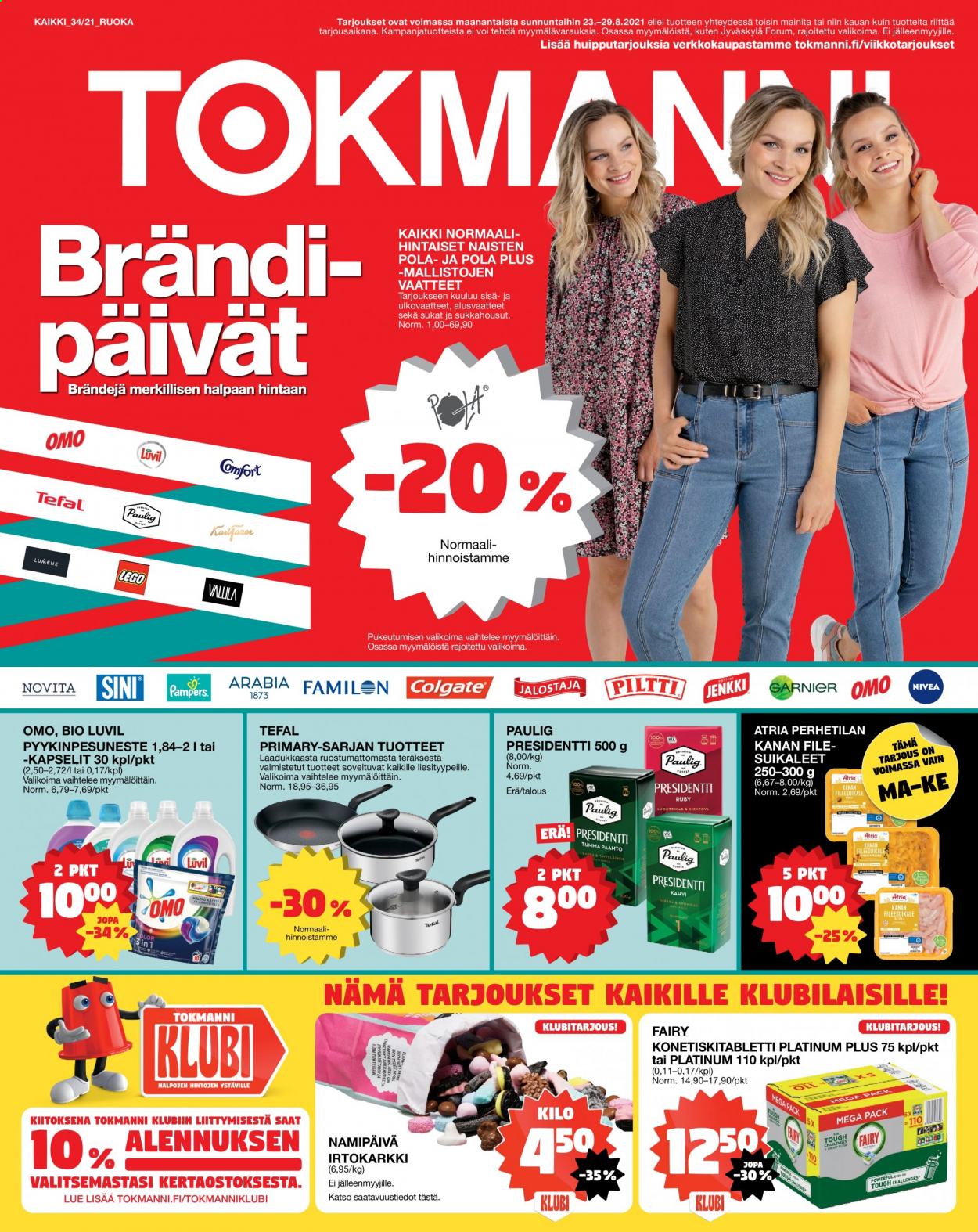 Tokmanni tarjoukset - 23.08.2021 - 29.08.2021. Sivu 1