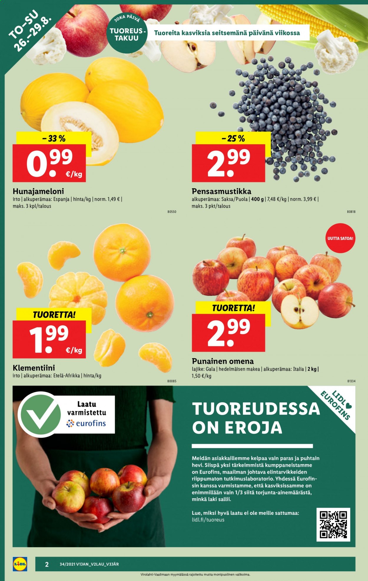 Lidl tarjoukset - 26.08.2021 - 01.09.2021. Sivu 2