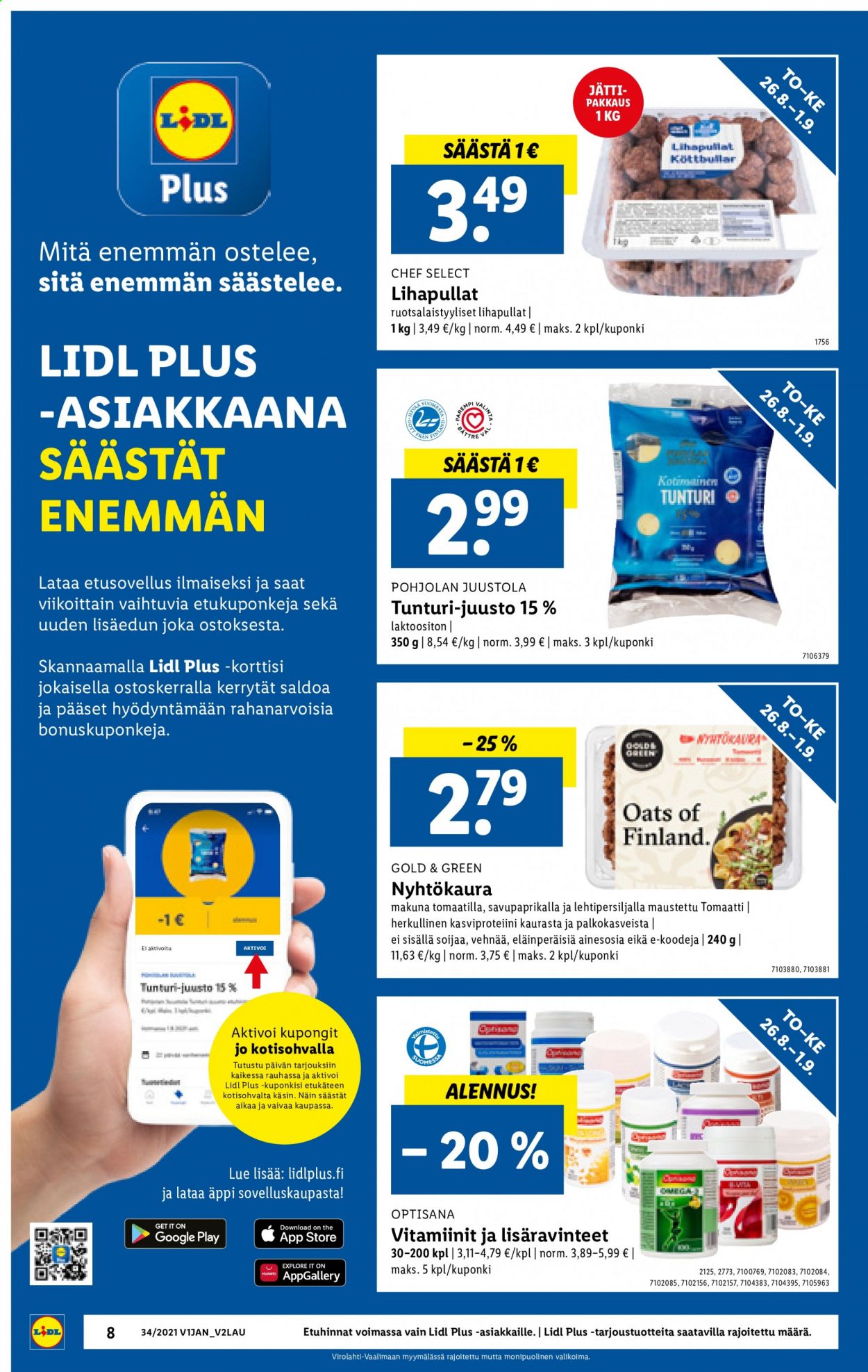 Lidl tarjoukset - 26.08.2021 - 01.09.2021. Sivu 8