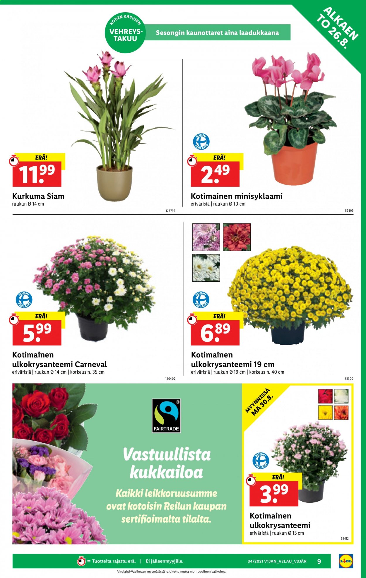 Lidl tarjoukset - 26.08.2021 - 01.09.2021. Sivu 9