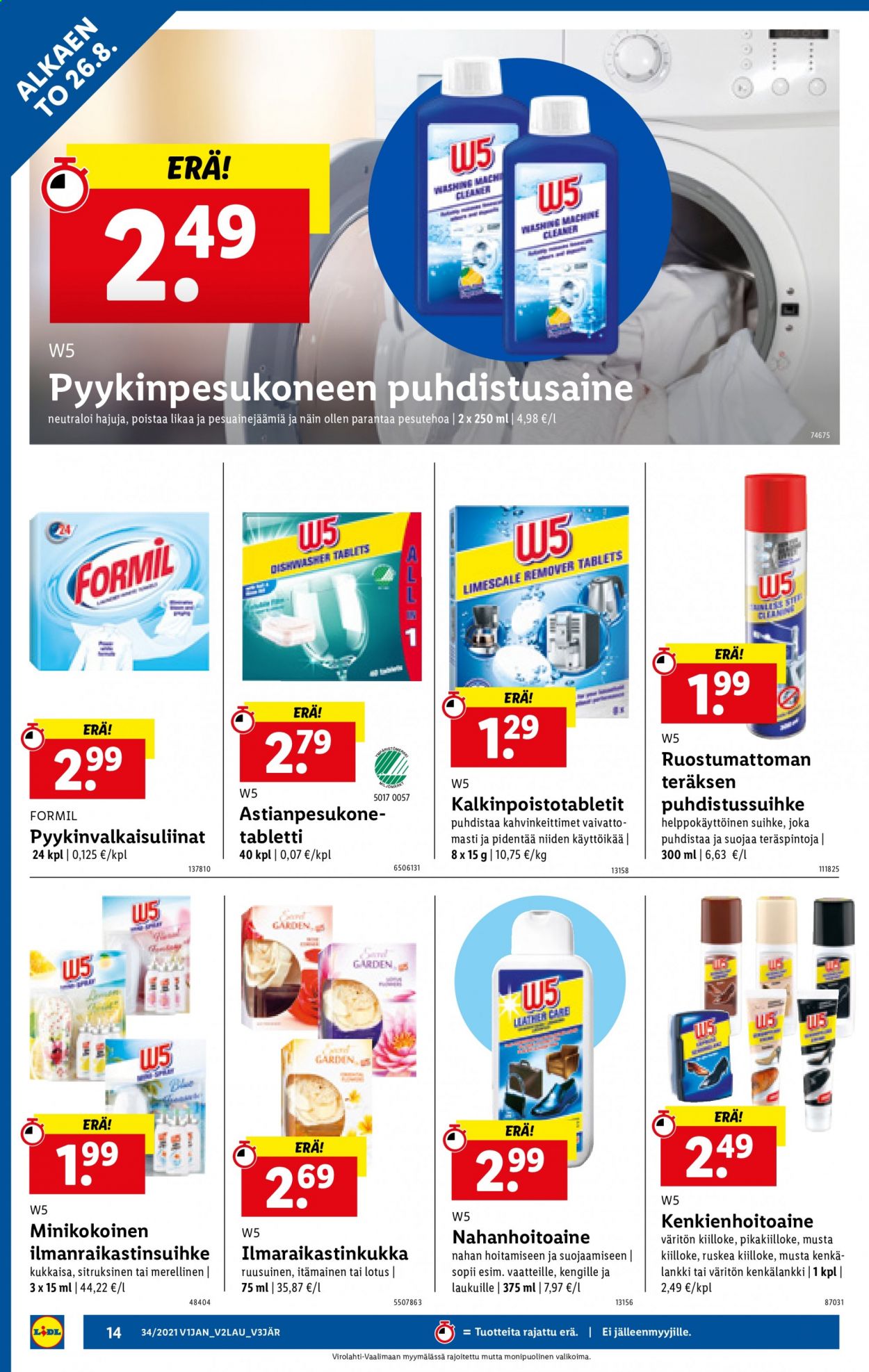 Lidl tarjoukset - 26.08.2021 - 01.09.2021. Sivu 14