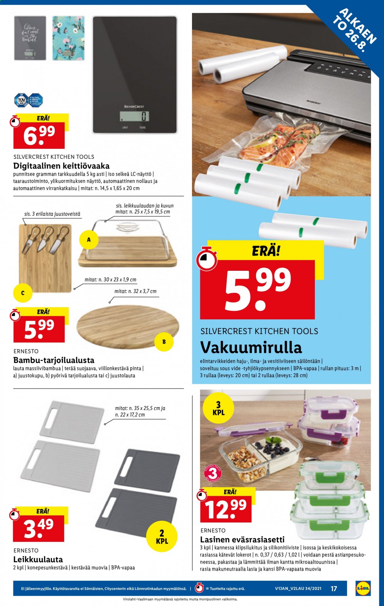 Lidl tarjoukset - 26.08.2021 - 01.09.2021. Sivu 17