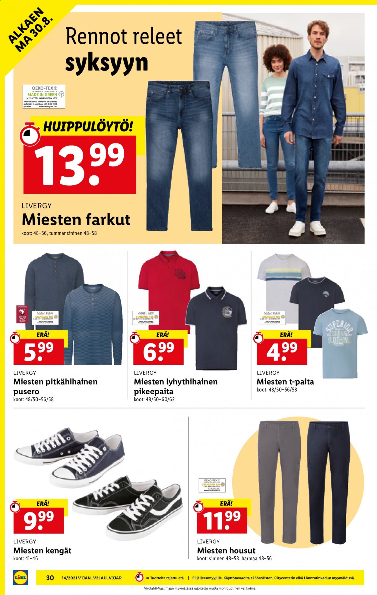 Lidl tarjoukset - 26.08.2021 - 01.09.2021. Sivu 30