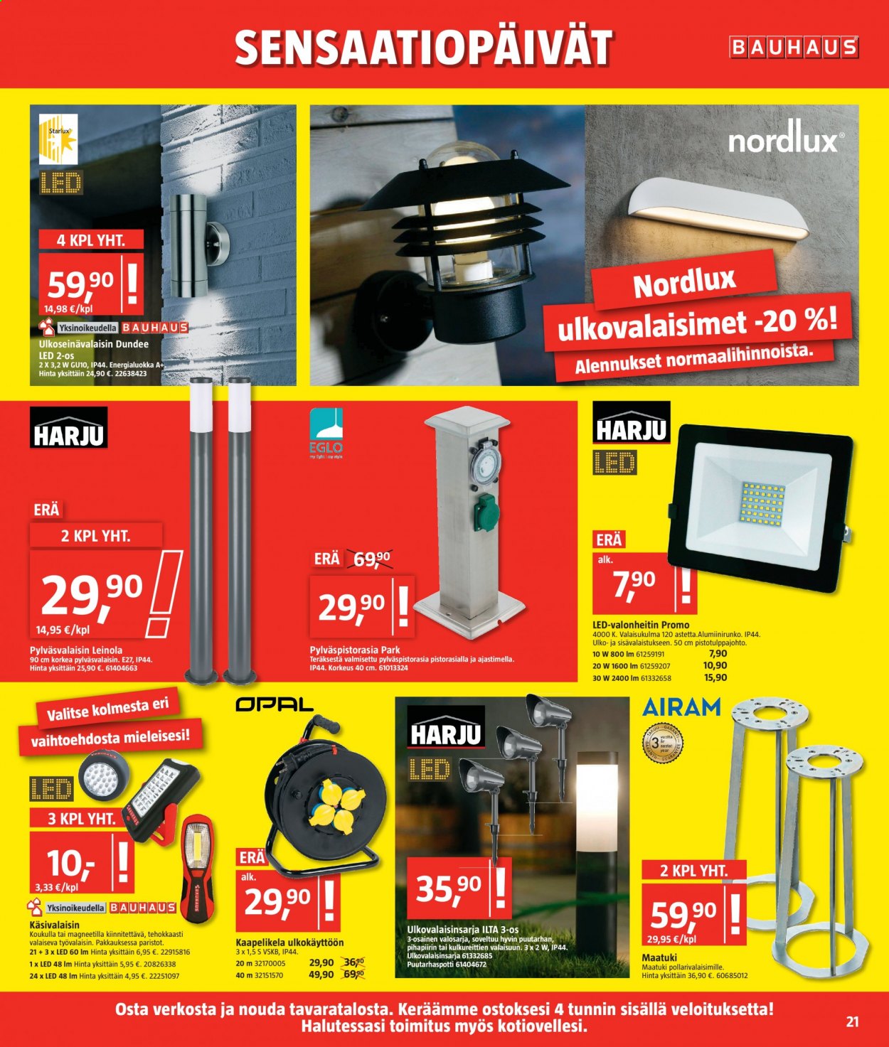 Bauhaus tarjoukset - 25.08.2021 - 07.09.2021. Sivu 21